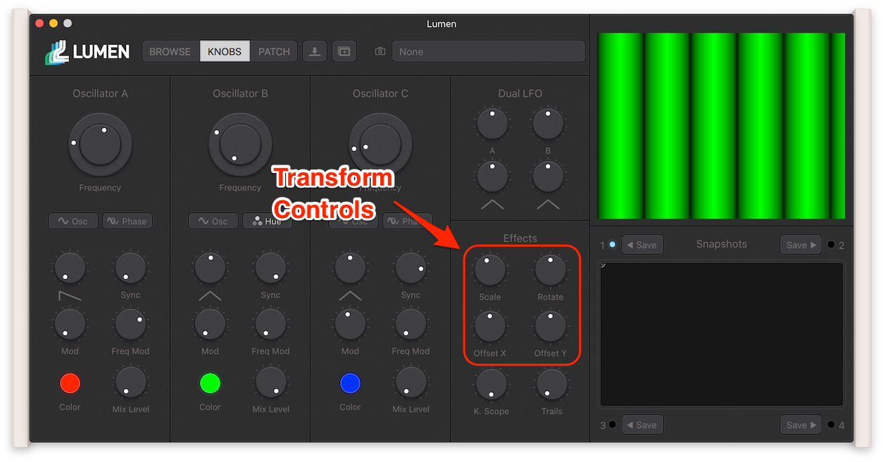 Transform Controls Screenshot