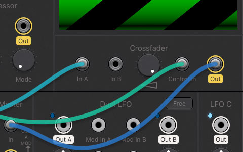 Crossfader VCA Patch Idea Screenshot