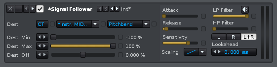 Screenshot of Renoise Audio-Reactivity MIDI Control